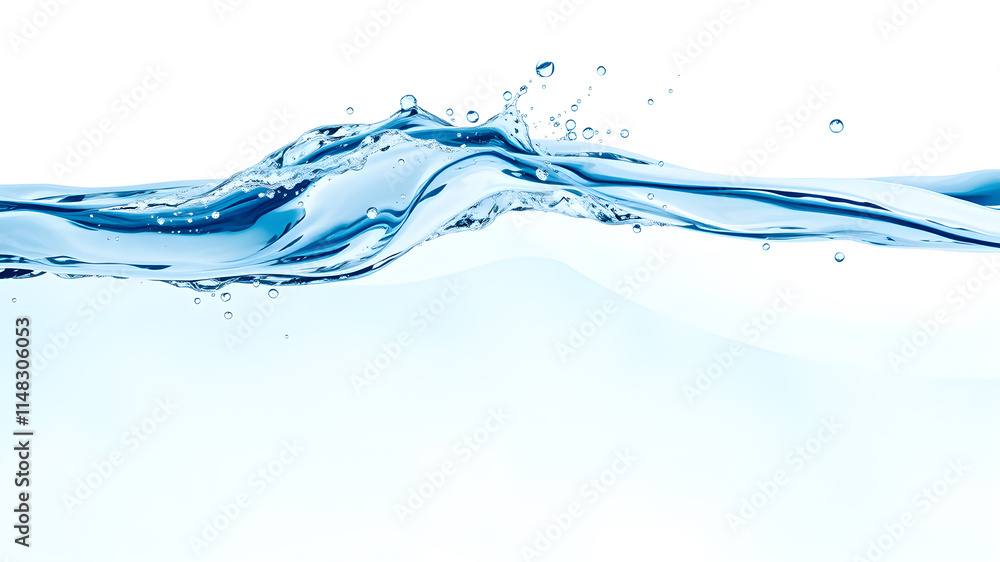 Isolated clean blue water wave swirl splash with splatters. Purity or energy concept. Realistic vector clear water splash falling drops frozen motion. Translucent aqua swirl splatters. Generative AI Isolated clean blue water wave swirl splash with splatters. Purity or energy concept. Realistic vector clear water splash falling drops frozen motion. Translucent aqua swirl splatters. Generative AI