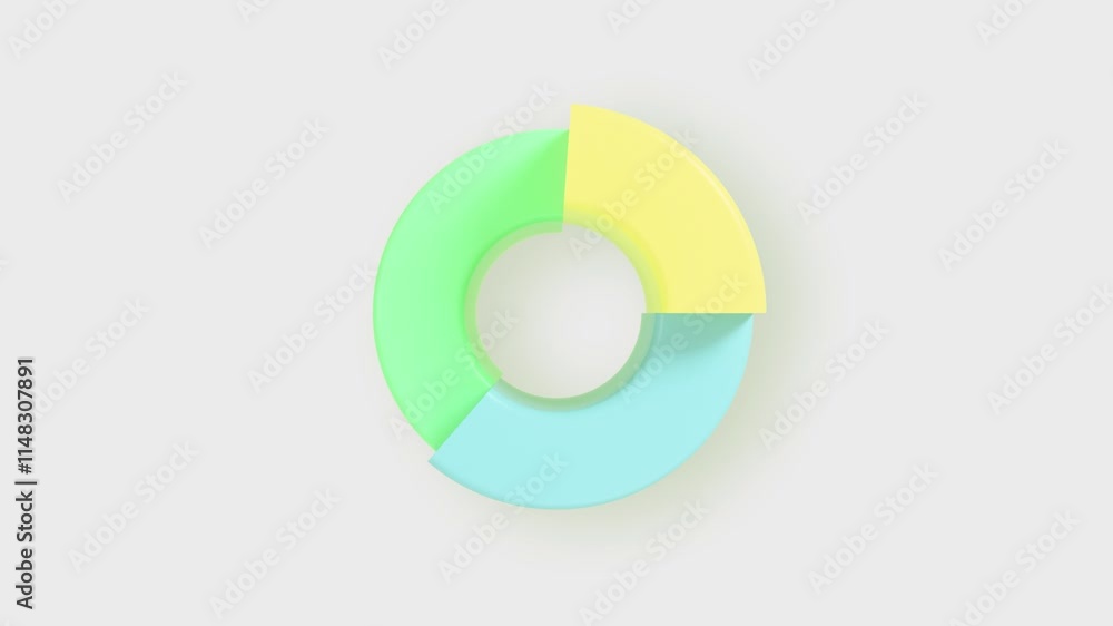 3D Colorful Pie Chart Animation – 4K Loop 3D Colorful Pie Chart Animation – 4K Loop