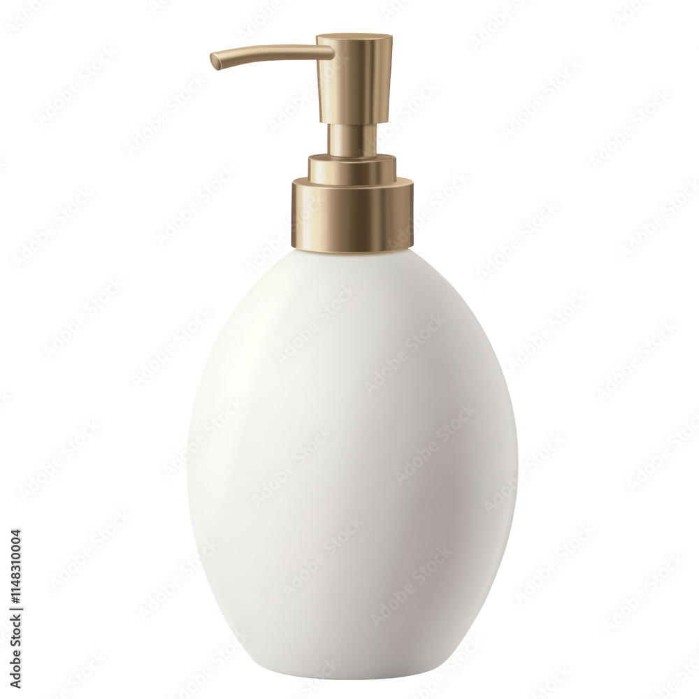 Modern White Soap Dispenser with Pump isolated on transparent background PNG Modern White Soap Dispenser with Pump isolated on transparent background PNG