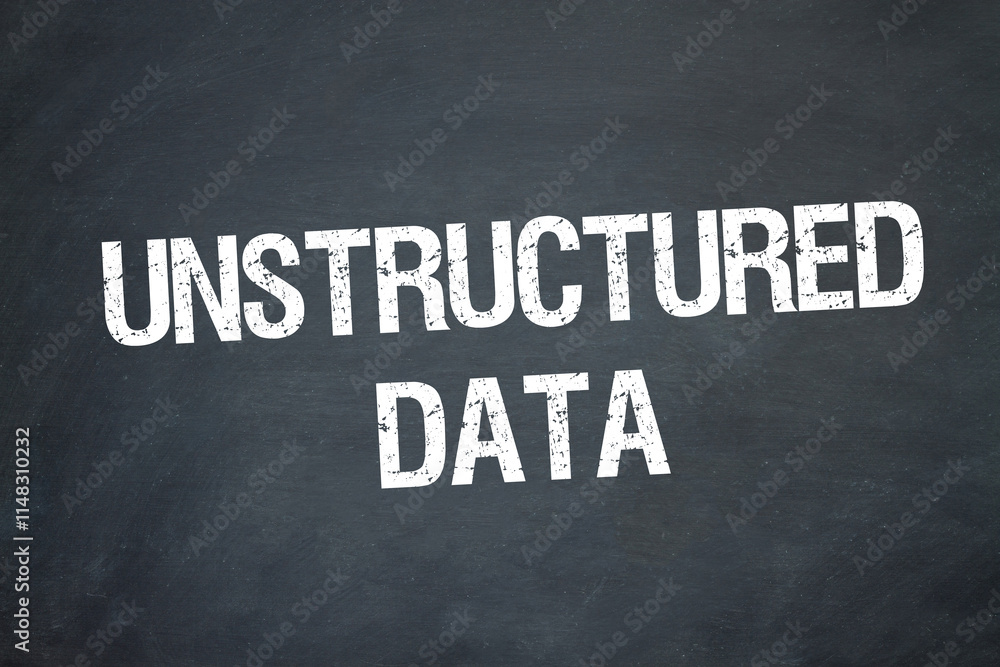 Obraz premium unstructured data 