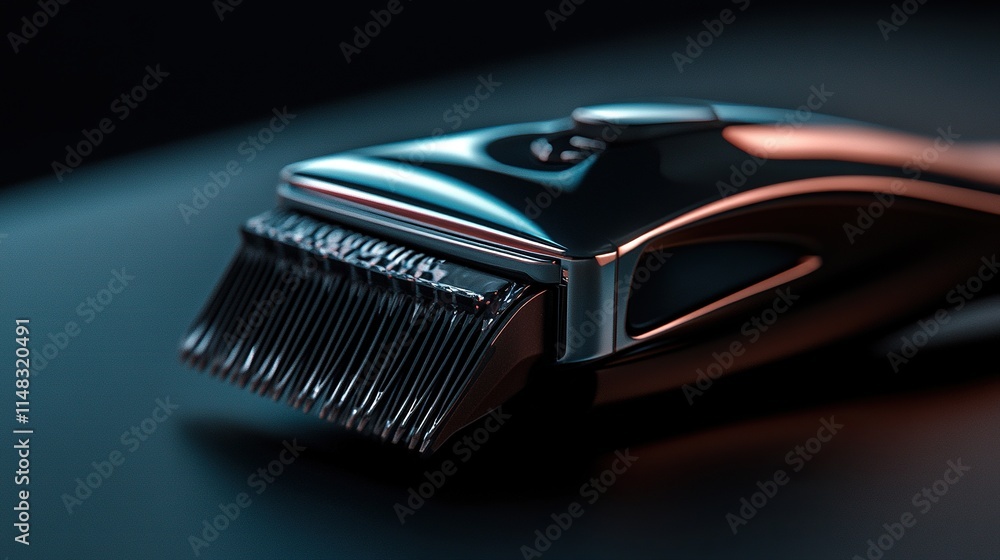 Close-up of a modern hair clipper. Close-up of a modern hair clipper.