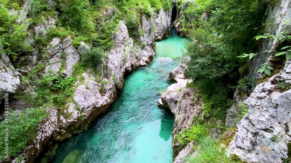 Amazing Soca river gorge in Slovenian Alps. Great Soca Gorge (Velika korita Soce), Triglav National park, Slovenia. Great canyon of Soca river, Bovec, Slovenia. Soca Gorge in Triglav National Park. Amazing Soca river gorge in Slovenian Alps. Great Soca Gorge (Velika korita Soce), Triglav National park, Slovenia. Great canyon of Soca river, Bovec, Slovenia. Soca Gorge in Triglav National Park.