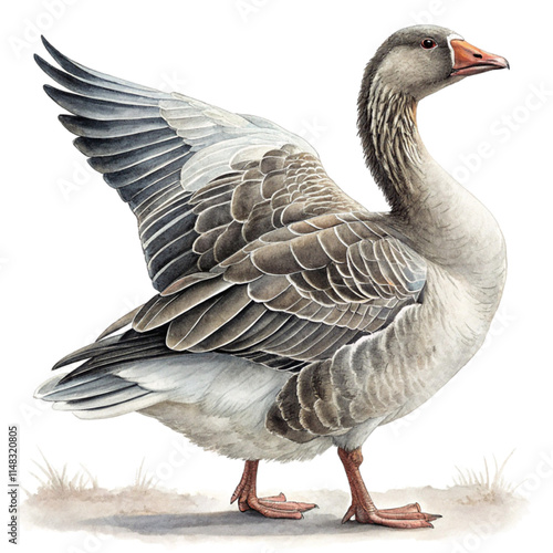Goose Vector Illustration for Farm and Wildlife Themes