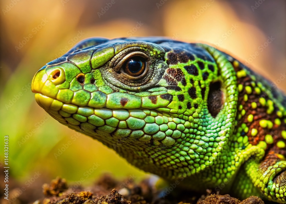 Sand Lizard Breeding Season Close-up, Lacerta agilis, Reptile, Reptilian Skin Texture, Vivid Colors, Wildlife Photography, Nature, Poland, Zoology, Herpetology Sand Lizard Breeding Season Close-up, Lacerta agilis, Reptile, Reptilian Skin Texture, Vivid Colors, Wildlife Photography, Nature, Poland, Zoology, Herpetology