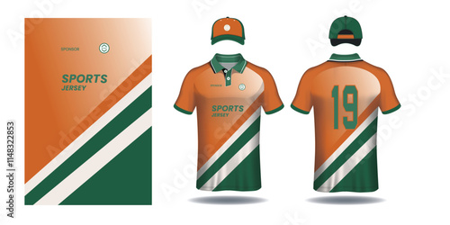 Soccer jersey design for sublimation or sports tshirt design for cricket