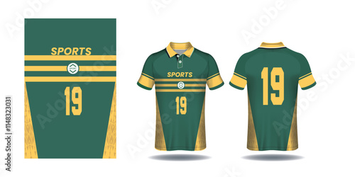 Soccer jersey design for sublimation or sports tshirt design for cricket