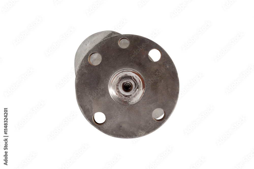Engine Crankshaft on a white background Engine Crankshaft on a white background