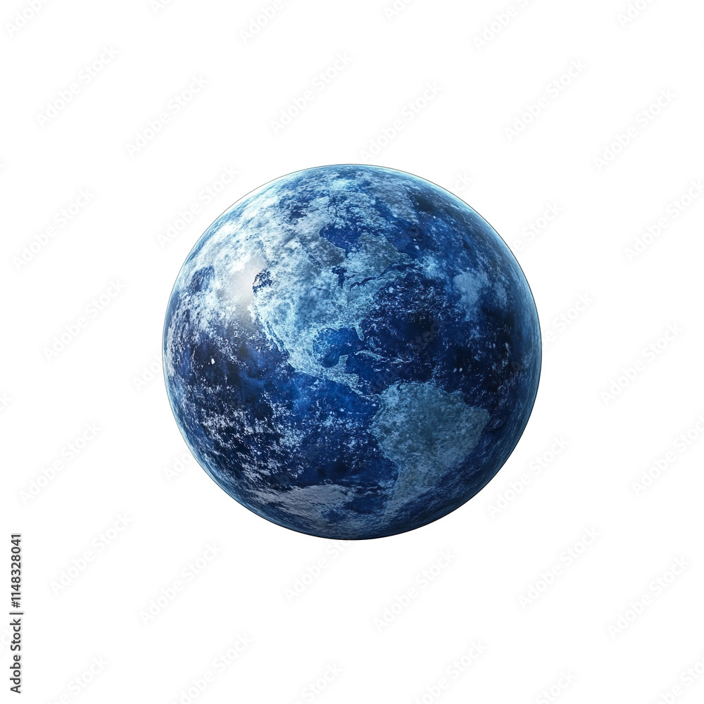 Blue planet isolated on transparent background Blue planet isolated on transparent background