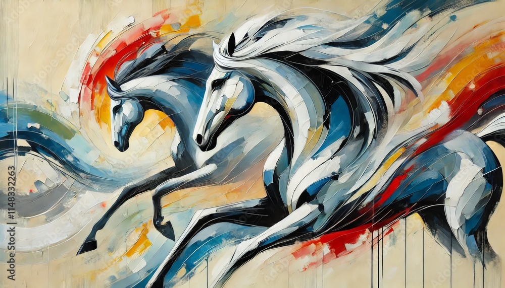 Obraz premium abstract horse image