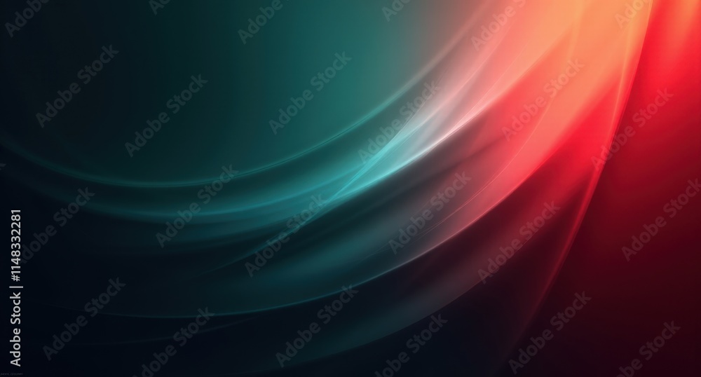 Crimson Red and Black gradient background with soft, pearlized teal light in a dynamic abstract pattern. High angle view, vibrant riot of colors, high-quality digital art. Crimson Red and Black gradient background with soft, pearlized teal light in a dynamic abstract pattern. High angle view, vibrant riot of colors, high-quality digital art.