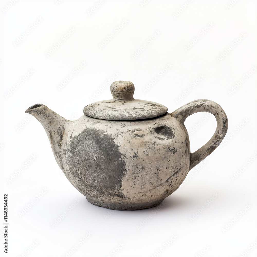 Glowing Natural Finish on a Rustic Textured Stone Teapot Glowing Natural Finish on a Rustic Textured Stone Teapot