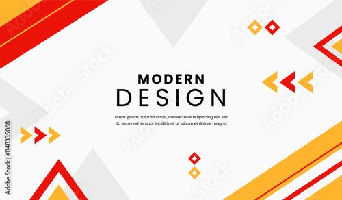Free Download Red and yellow abstract geometric background vector illustration - GFXLoad