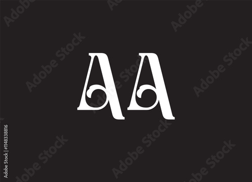 Initial AA Logo Design Vector
 photo