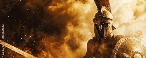 Spartan Warrior in Battle