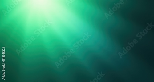 There is a Moss Green + Cornflower Blue background with gradient patterns, dynamic Glow-Inspired Cyan Green light, soft organic abstraction