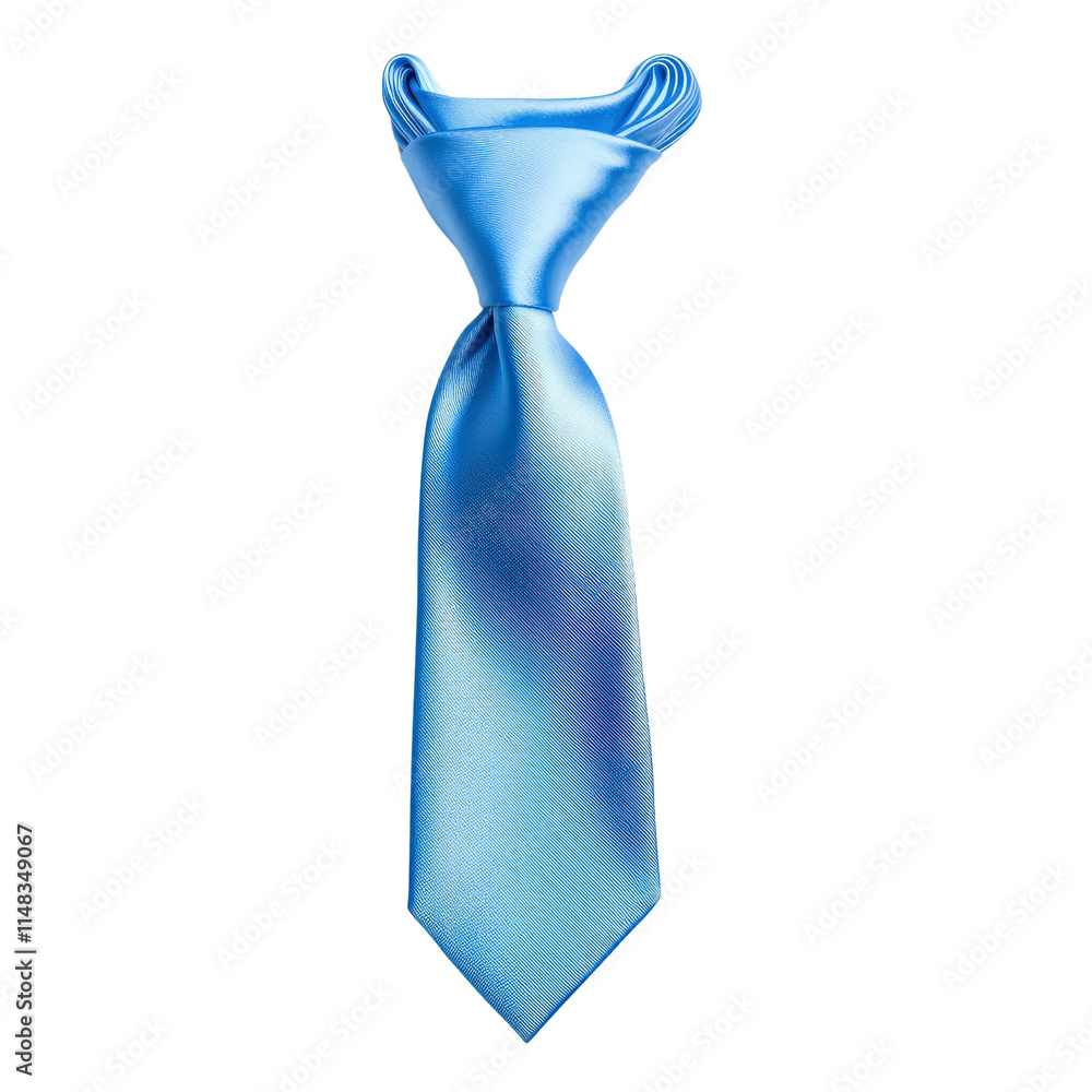 Elegant blue silk tie with smooth finish and stylish design Elegant blue silk tie with smooth finish and stylish design