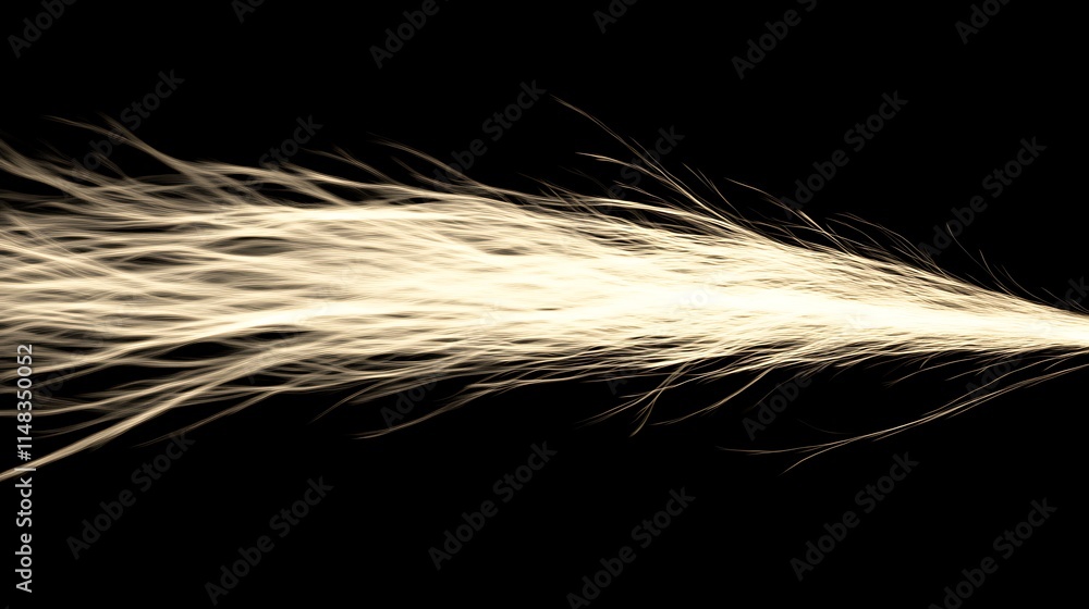 Obraz premium Light streaks on black. (1)