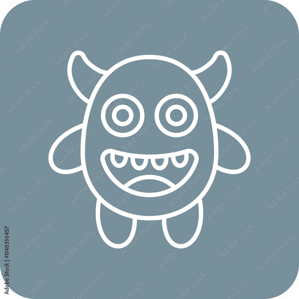 Cute Monster Icon Cute Monster Icon