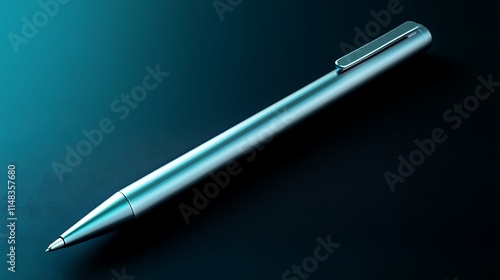 Wallpaper Mural Silver pen on dark surface. Torontodigital.ca