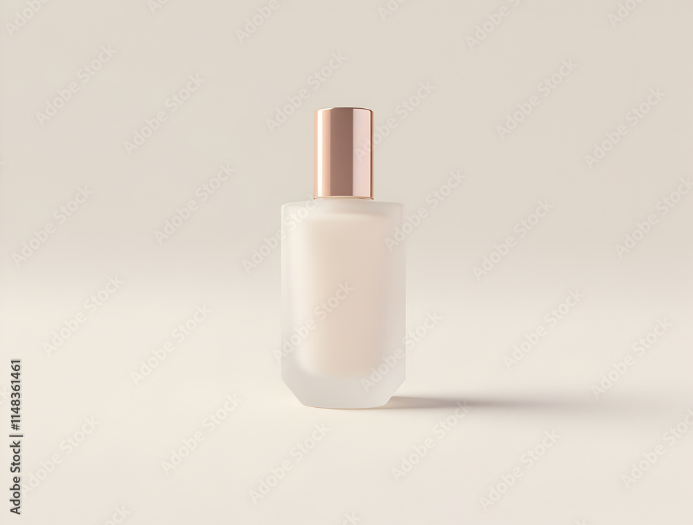 Elegant Bottle Design with Soft Focus and Minimalist Aesthetic on Neutral Background Elegant Bottle Design with Soft Focus and Minimalist Aesthetic on Neutral Background