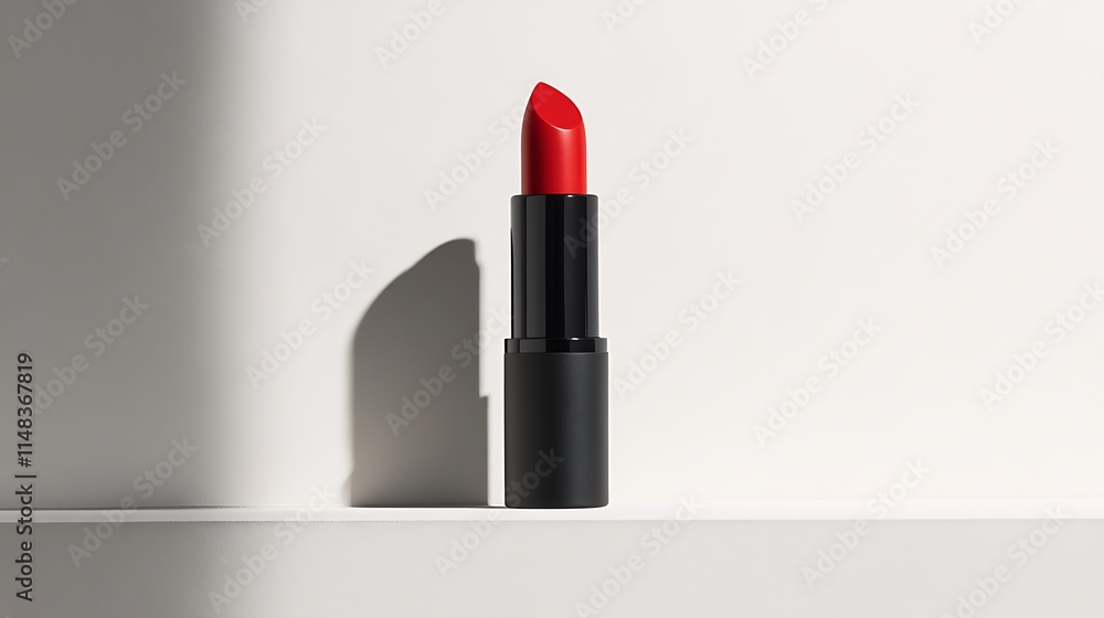 Red lipstick with shadow. Red lipstick with shadow.