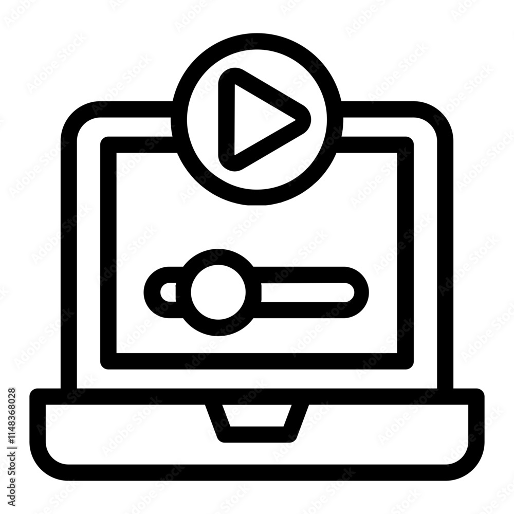 Online Streaming Icon Online Streaming Icon