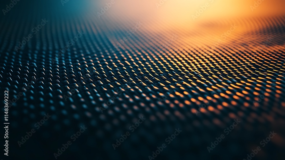 Woven texture with orange light. Woven texture with orange light.