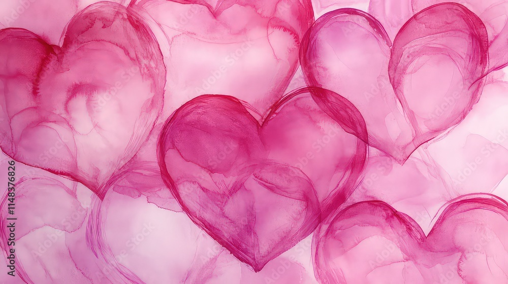 Valentine's Day Themed Background, Generative AI Valentine's Day Themed Background, Generative AI