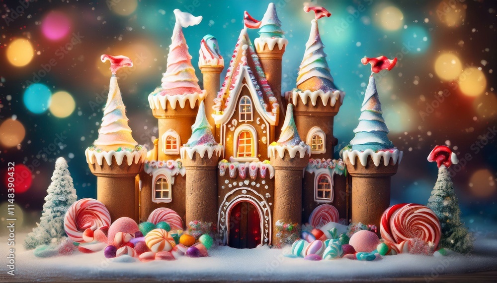 gingerbread Christmas castle gingerbread Christmas castle
