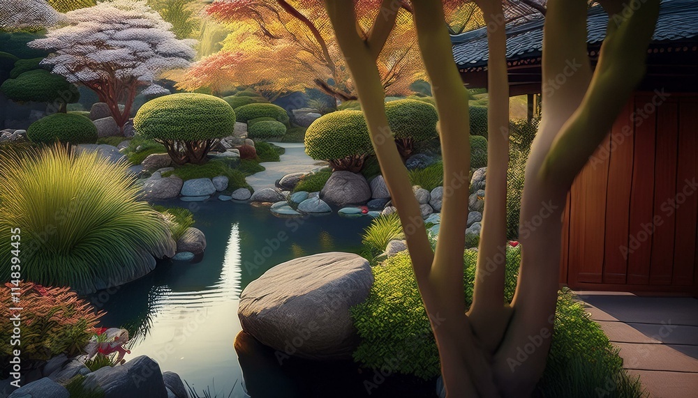 Obraz premium river in the forest