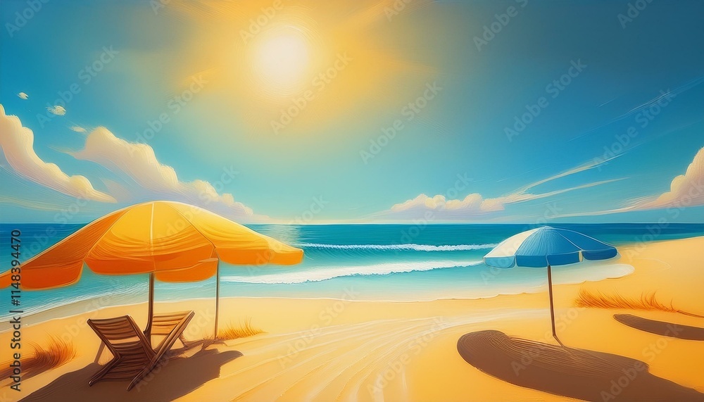 beach with umbrella beach with umbrella