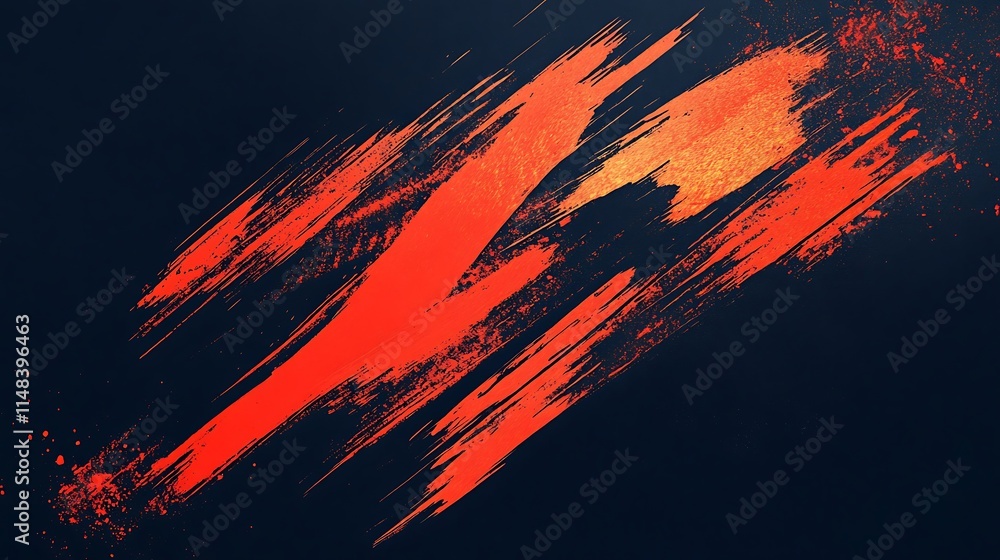 Red brushstrokes on dark background. Red brushstrokes on dark background.