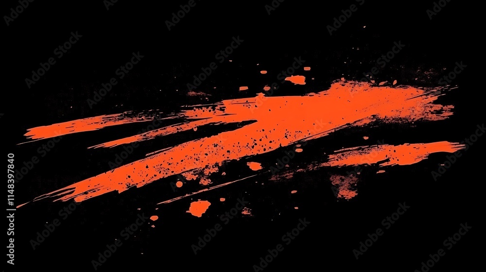 Orange paint splash texture. Orange paint splash texture.