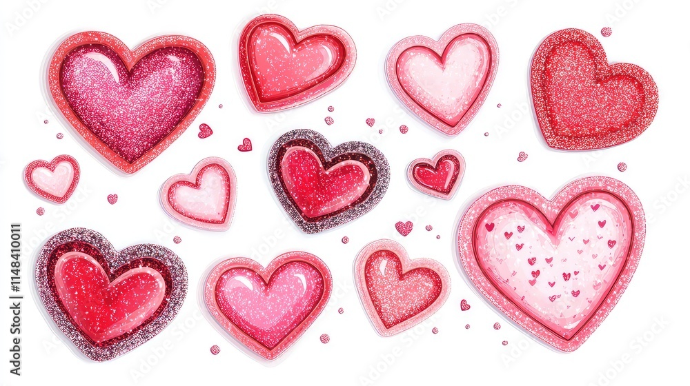 Valentine's Day Themed Background, Generative AI Valentine's Day Themed Background, Generative AI