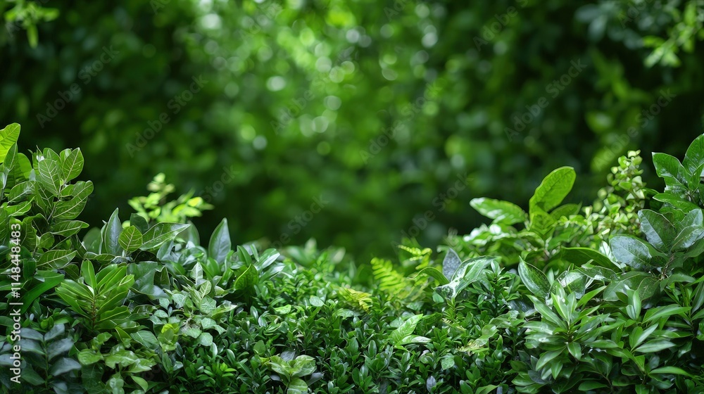 Lush green foliage creates a natural frame. Lush green foliage creates a natural frame.