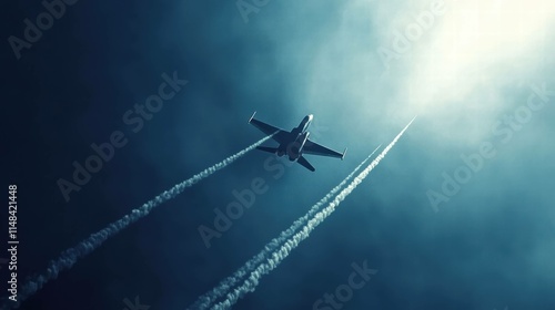 Modern Stealth Fighter Jet Breaking Sound Barrier