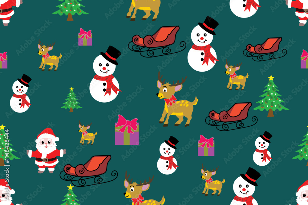 christmas seamless pattern christmas seamless pattern