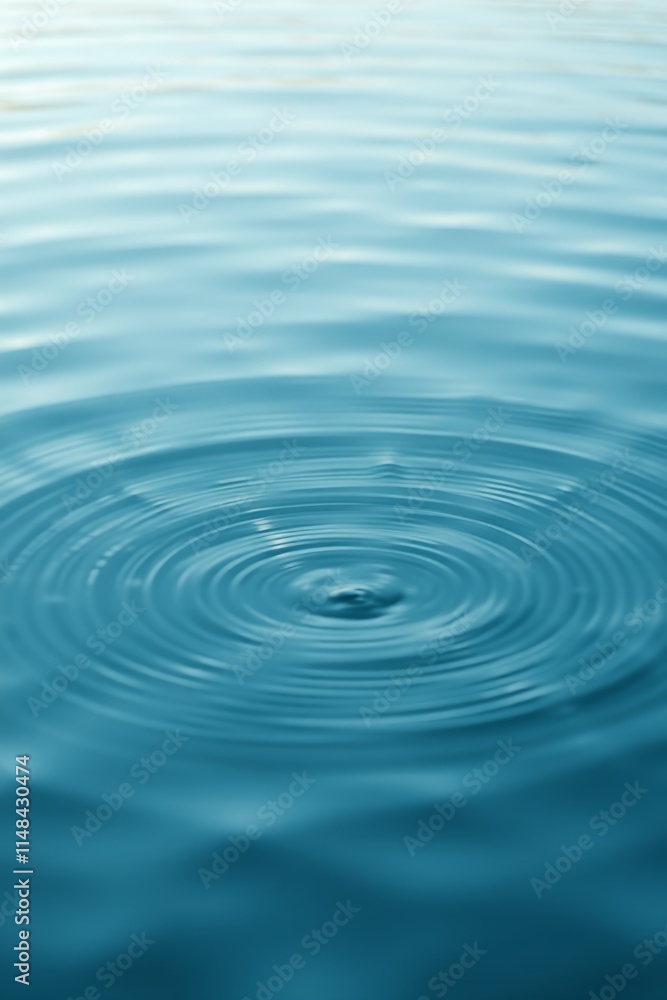 ripples in the water are making a circular pattern
