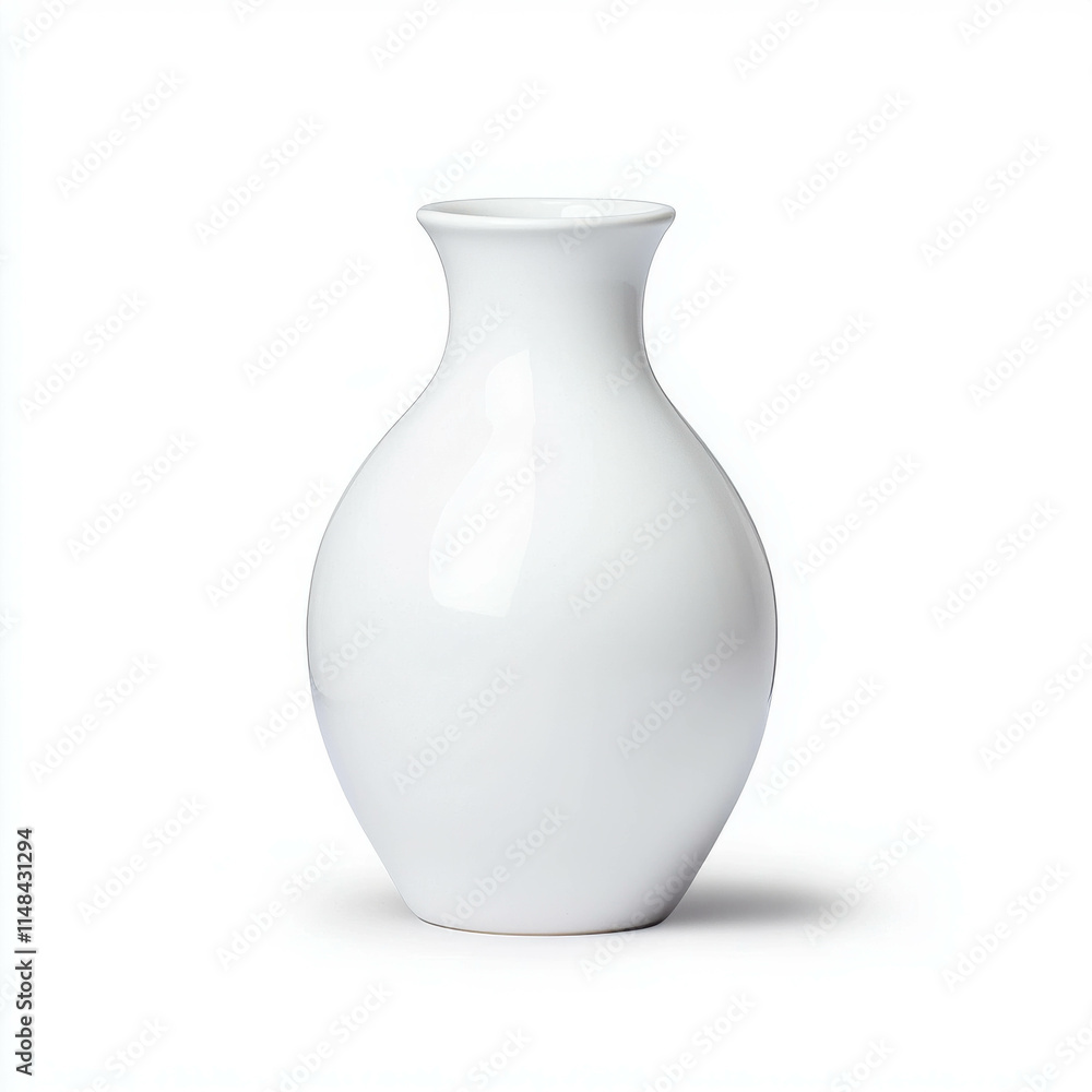 Minimalist Ceramic Vase with Smooth Rounded Edges for Modern Home Decor