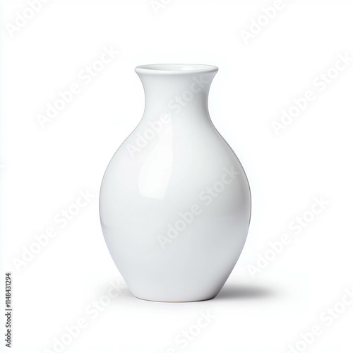 Minimalist Ceramic Vase with Smooth Rounded Edges for Modern Home Decor