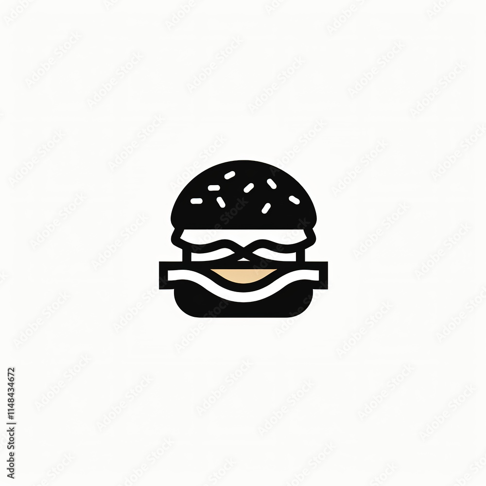 Fototapeta premium illustration of a burger