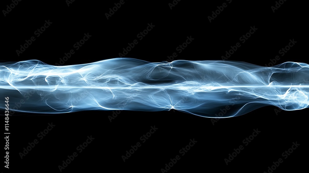 Blue smoke effect on black. Blue smoke effect on black.