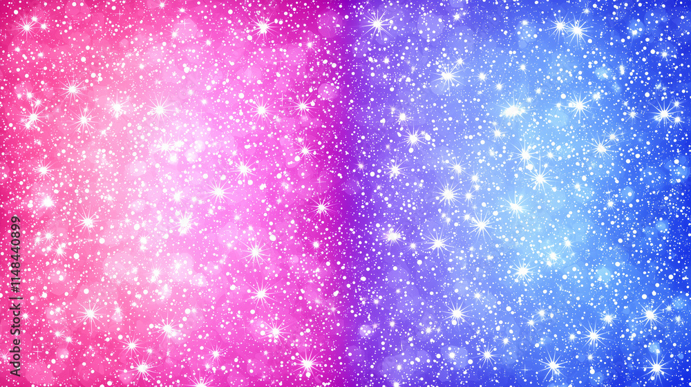 Shimmering Gradient Background in Pink and Blue with Glitter and Sparkling Effects Shimmering Gradient Background in Pink and Blue with Glitter and Sparkling Effects