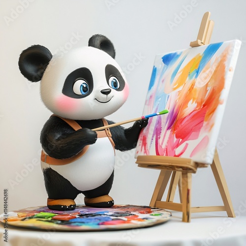 cartoon panda photo