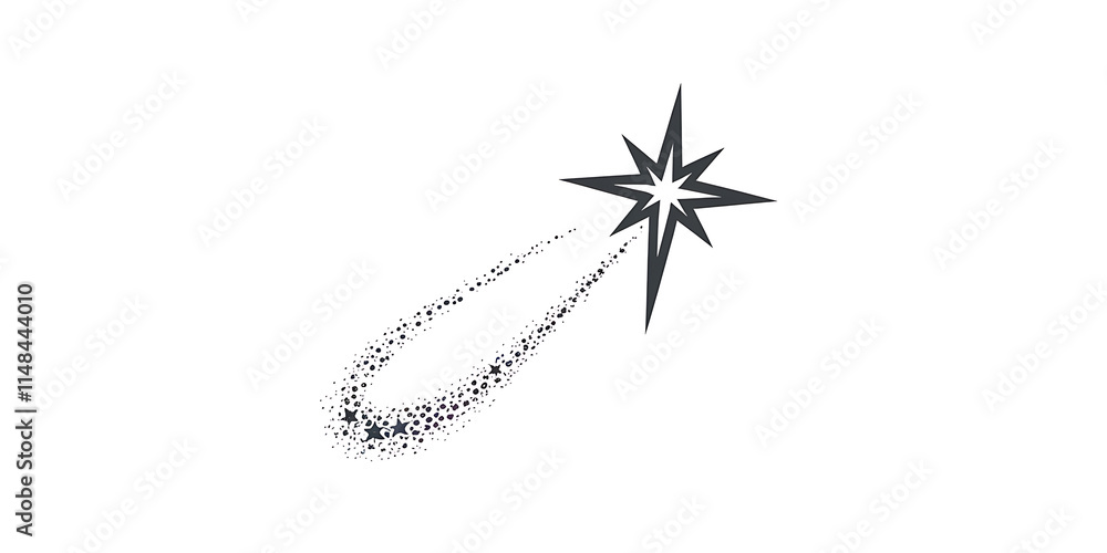 Fototapeta premium A cutout png design asset of a Twinkle isolated on a white background