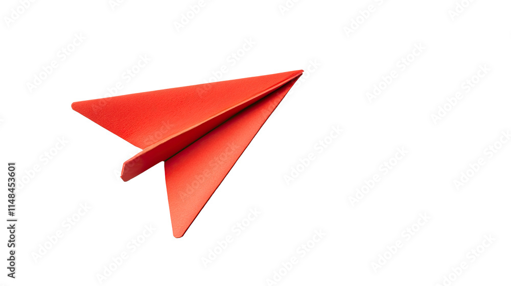 Paper plane isolated on white transparent background Paper plane isolated on white transparent background