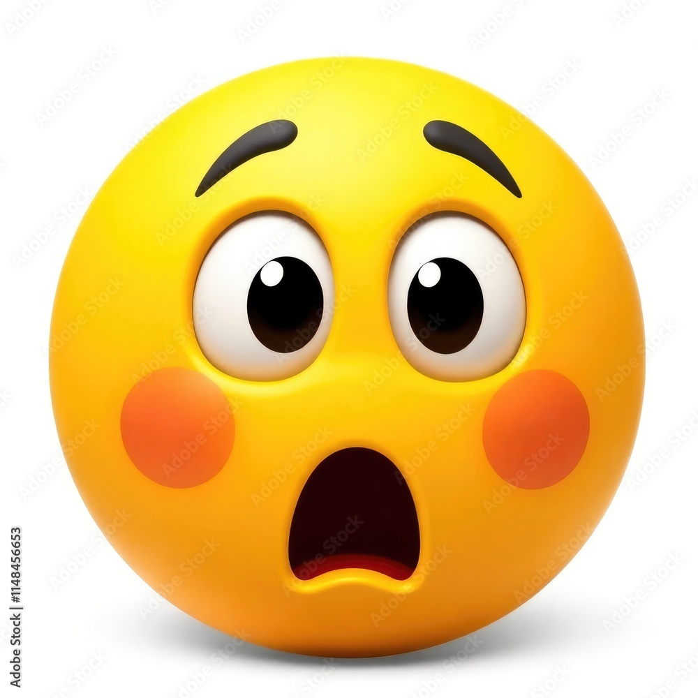 Fototapeta premium A collection of sad emojis depicting various emotions such as anxiety, disappointment, and embarrassment emphasizes the struggles of human feelings in daily life