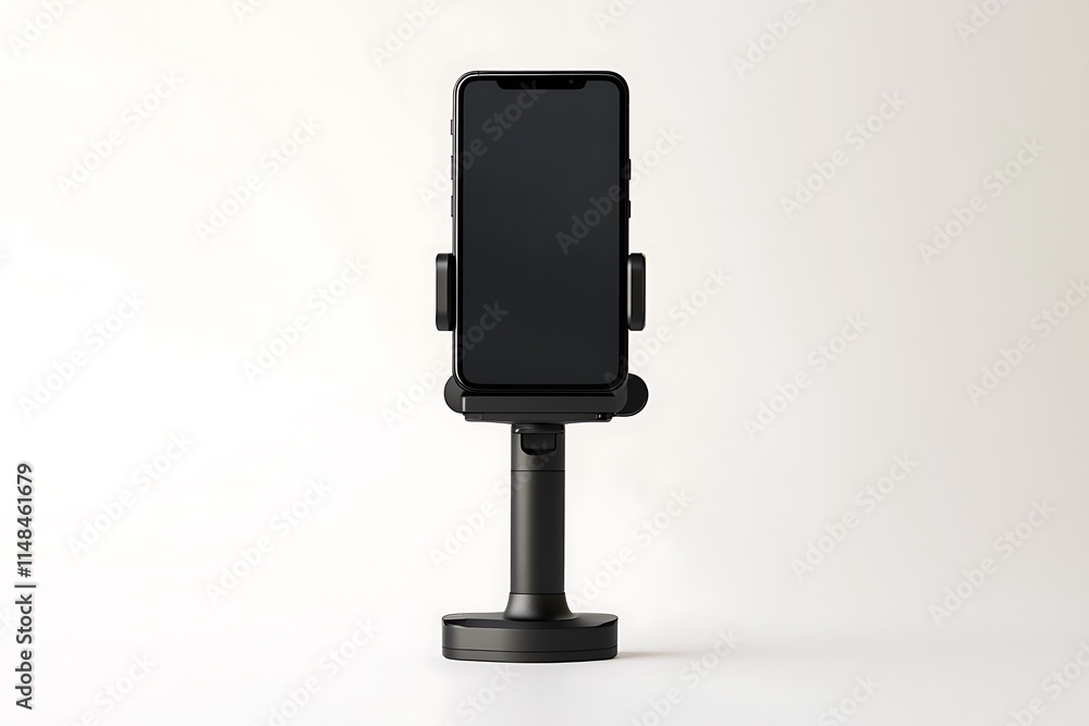 smartphone with stabilizer on white background smartphone with stabilizer on white background