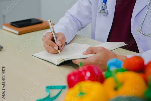 Asian male nutritionist specializing in promoting healthy eating habits, providing nutritional advice, creating meal plans, and helping individuals achieve optimal health through balanced nutrition.