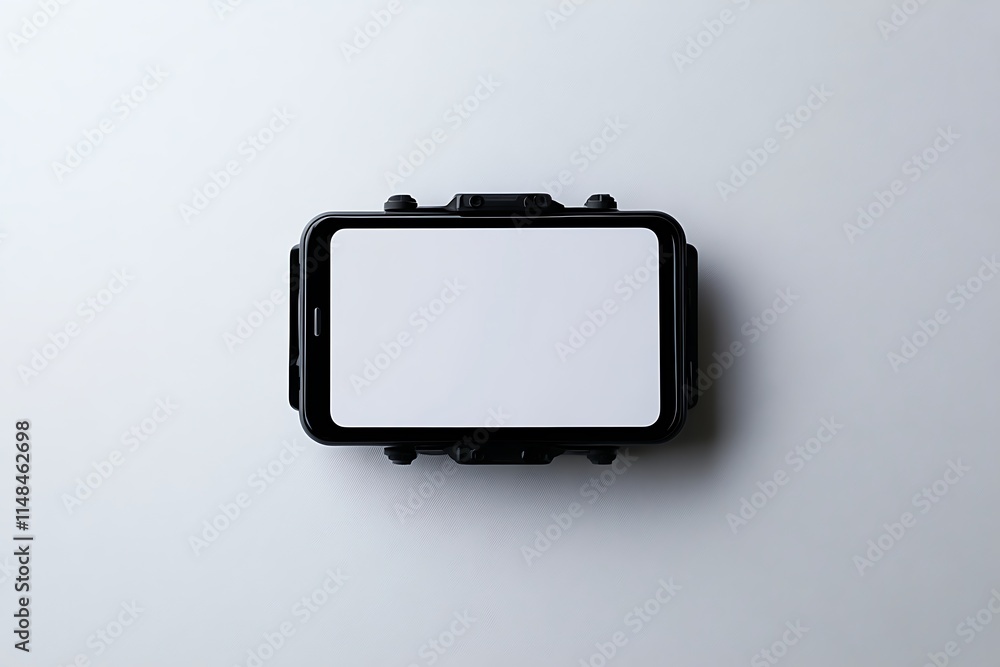 smartphone with stabilizer on white background smartphone with stabilizer on white background